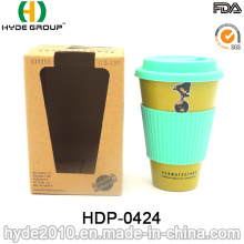 Tasse de café en fibre de bambou biodégradable portable non toxique (HDP-0424)